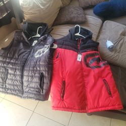 [2] ECKO UNTD HOODED VEST..BRAND NEW..$30 FOR BOTH