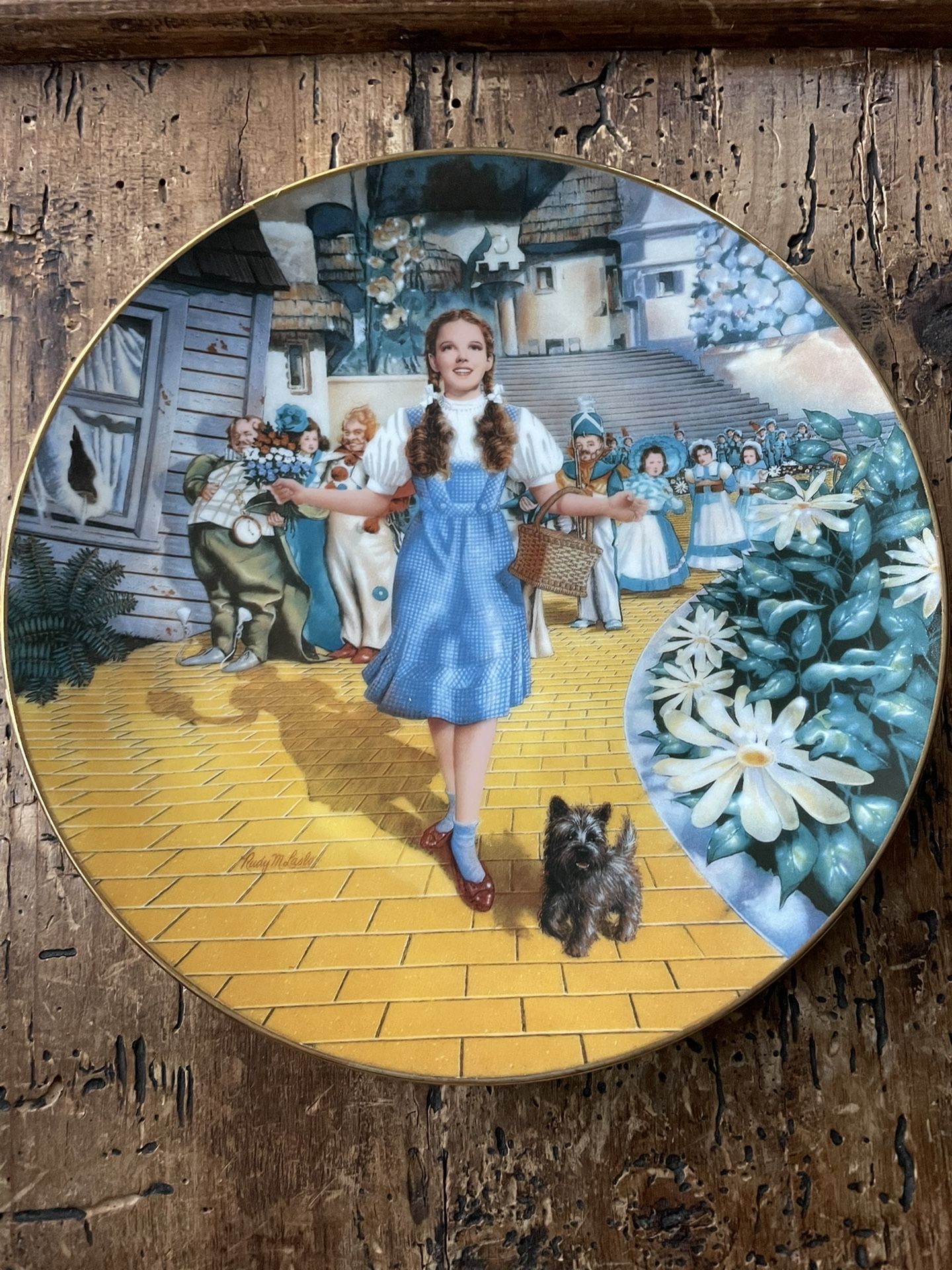 $29 The Wizard Of Oz Collectors Plate With Cert Of Authenticity