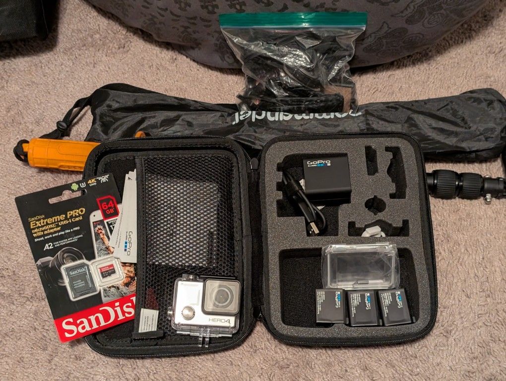 GoPro Hero4 Black with Accessories - Great Condition! Price Is Negotiable