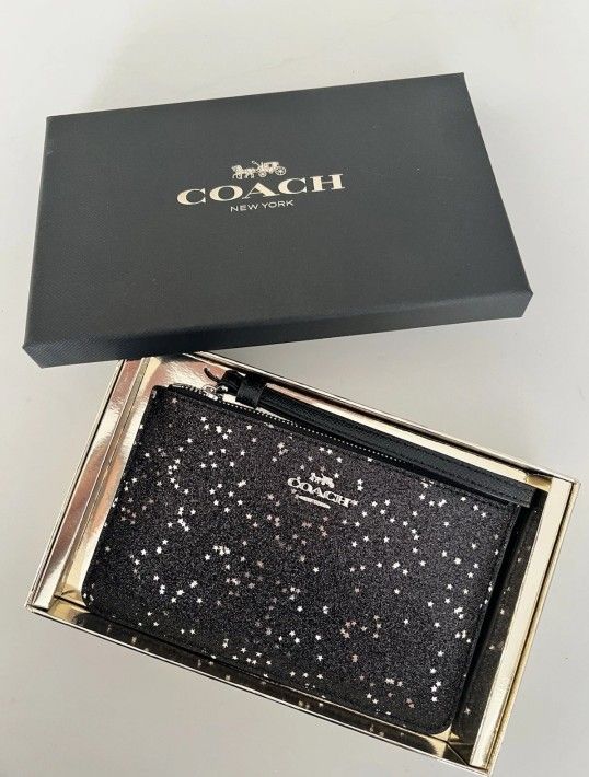 New Coach Star Glitter Sparkles Wristlet