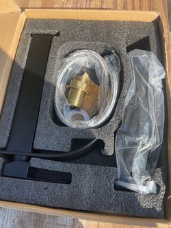 Matte black waterfall vanity faucet