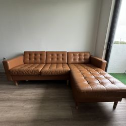 Sectional Couch (leather ikea) morabo