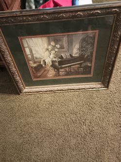 Large pictures , perfect glass front wood frames , each one hundred and fifty dollars