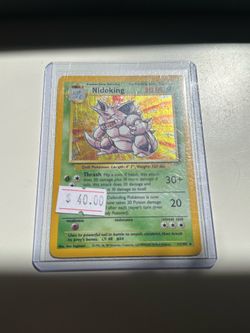 Nidoking Base Set Pokemon