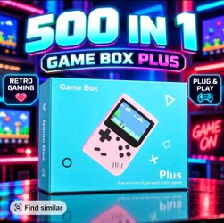 Game Box Plus Retro Handheld Console - Pink - Sealed