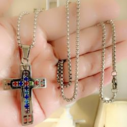 Cross Pendant And Chain 