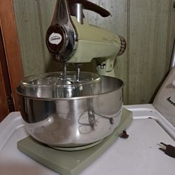 Vintage Sunbeam Mixer Avacado Color