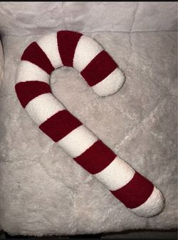 Candy cane Christmas pillow