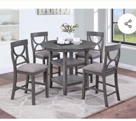 Dining table set with chairs