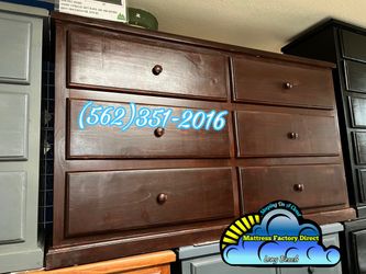 Six drawer dresser brown cajonera Comoda mueble chest