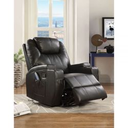 Waterlily Leather Rocker Recliner Power & Massage 