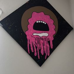 Original Moonzy On The Moon Painting 