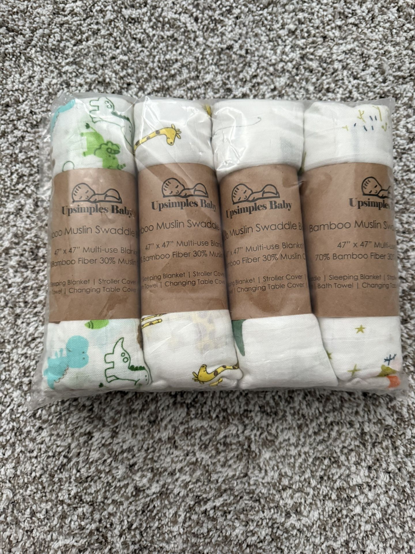 Baby Swaddle Blanket (set of 4 - brand new)