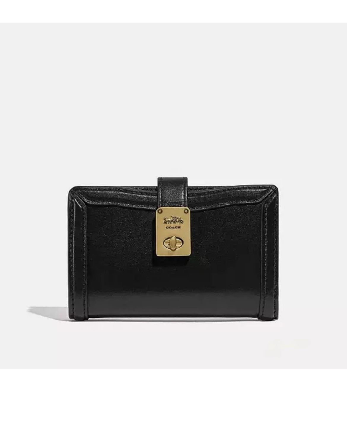 Authentic Coach Hutton Wallet Calf leather