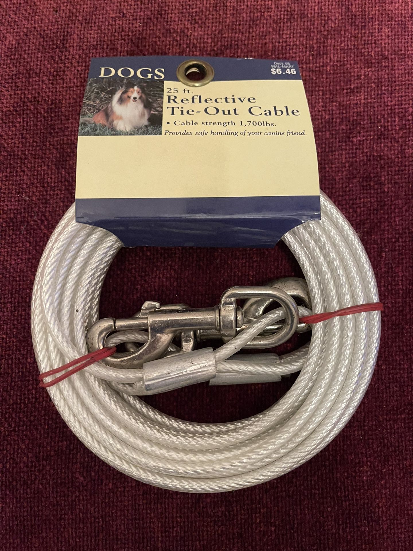 Reflective Tie-Out Cable