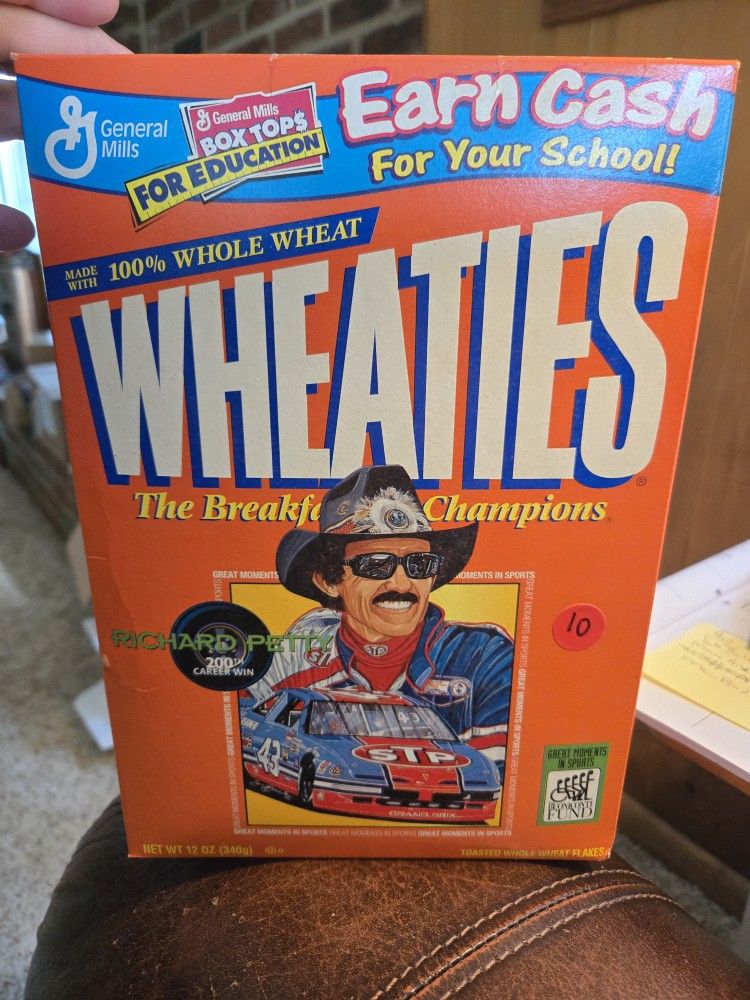 Unopened Wheaties Box Honoring Great Richard Petty