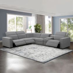 Costco Woodston Fabric Power Reclining Sectional with Power Headrests $300/5pcs