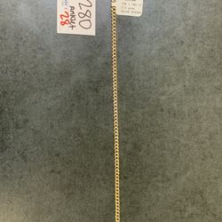 10k Cuban Link Anklet 