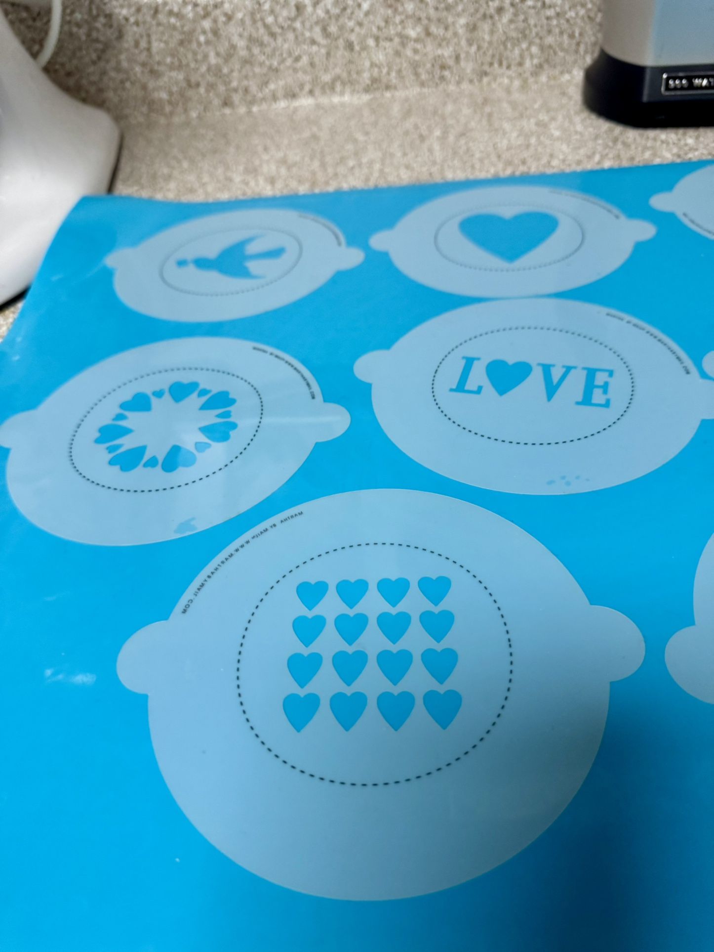 13 stencils for coffee cake pie decorations - Fun Unique Impress Your Guests and Love One