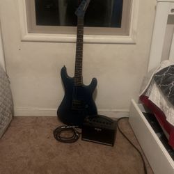 Striker Electric Guitar Navy Blue 