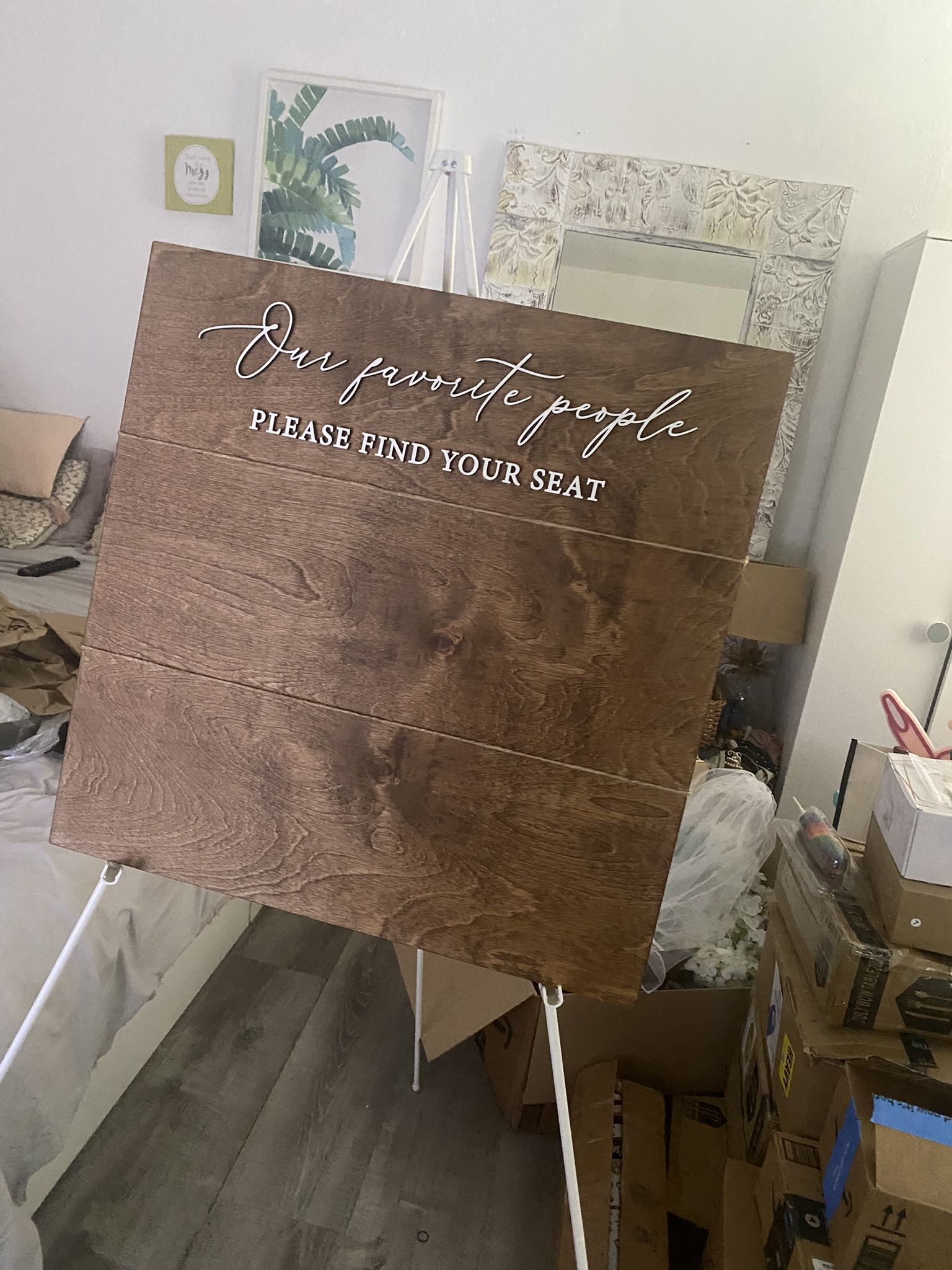 3D Wooden Seating Chart