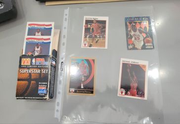 Michael Jordan & Scottie Pippen NBA Basketball Cards Lot