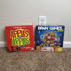 Complete Apples To Apples And Brain Games Kids
