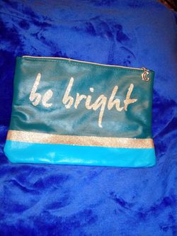 Ocean blue make up bag