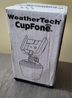WeatherTech CupFone 8ACF1 Universal Portable 360* Rotate Black Cell Phone Holder NEW 