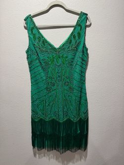 Flapper dress large new  and accessories