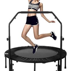 Exercise Trampoline for Adults, 40" Max Load 330lbs, with Adjustable Handle, E-24