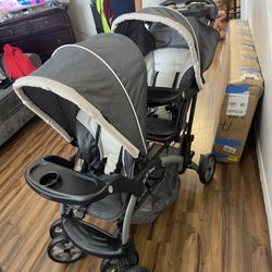 Baby Double Stroller 