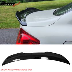 Fits 2009-2015 Infiniti G37 G25 Q40 Sedan PSM Style Trunk Spoiler Gloss Black ABS