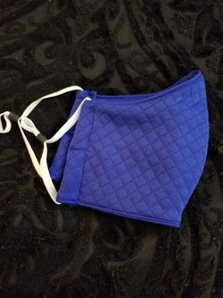 Quilted Face Mask (Royal Blue)