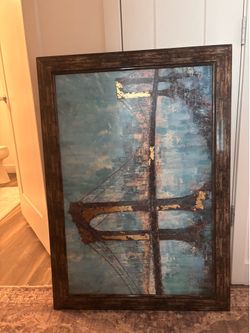 Beautifully framed Bridge Art