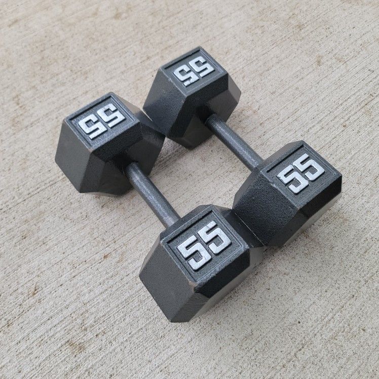 55 Pound Dumbbells