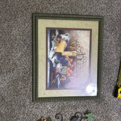 Painting With Candle Holders That Go On The Wall