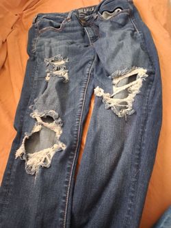 American Eagle Distressed Ripped Jeans