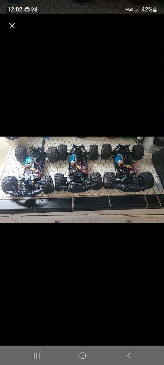 Remote Control Cars RC Offroad TRUCKS m2R Racing FULL SET OF THREE 3