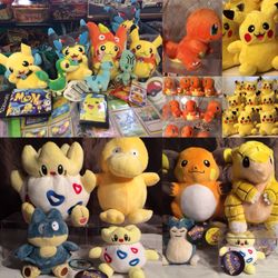 Pokémon plush figures cards