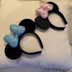 Blue Bedazzled Disneyland Ears