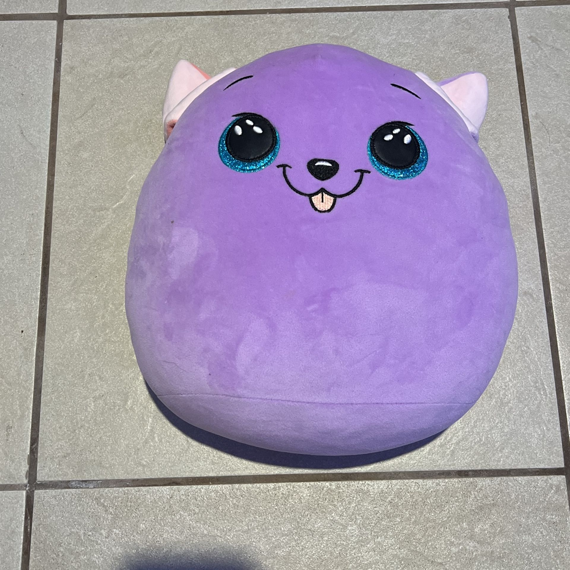 Bitsy TY Purple Dog Large Plush