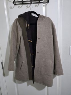 Womens Reversible Baby Alpaca Coat Size MEDIUM