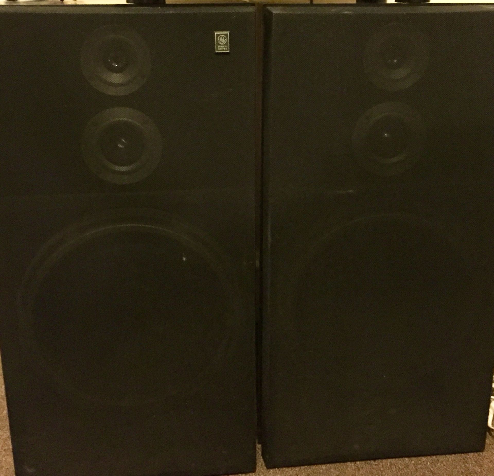 Vintage General Electric 3 Way Speakers Model Number 1SKX5075