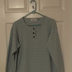 New Sutton Supply Company Jade Long Sleeves Top Size L