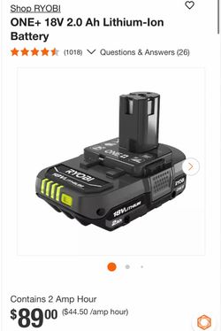 Ryobi Drill Battery