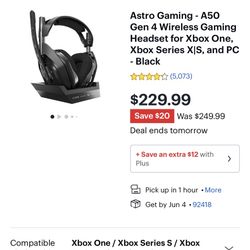 Xbox One A50 Wireless Headphones