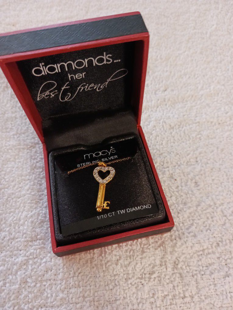 Key Diamond Pendant