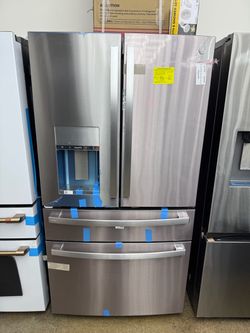 Brand new GE Profile 27.9 cu. ft. Smart 4-Door French Door Refrigerator with Door-in-Door in Fingerprint Resistant Stainless Steel