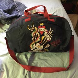 Authentic Ed Hardy Duffle Bag